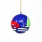 Multi-Color Set of 3 Handcrafted Ornaments with Tassels and Fox Design for Holiday Decorations
